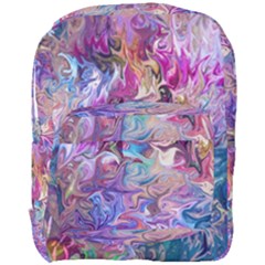 Painted Flames Full Print Backpack by kaleidomarblingart