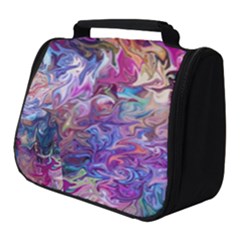 Painted Flames Full Print Travel Pouch (small) by kaleidomarblingart