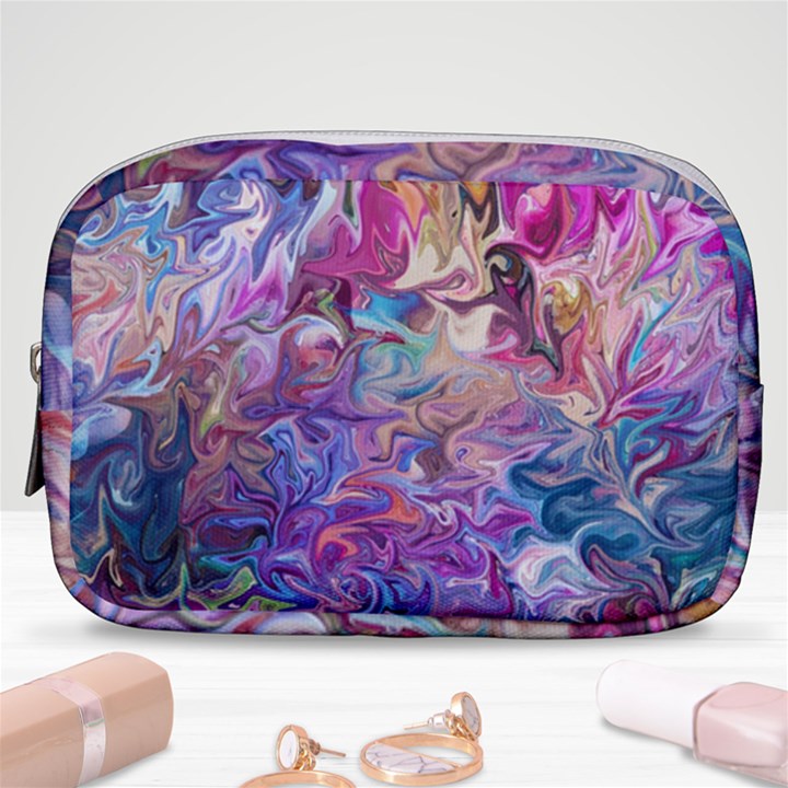 Painted flames Make Up Pouch (Small)