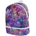 Painted flames Zip Bottom Backpack View1