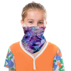 Painted Flames Face Covering Bandana (kids) by kaleidomarblingart