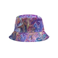 Painted Flames Inside Out Bucket Hat (kids) by kaleidomarblingart