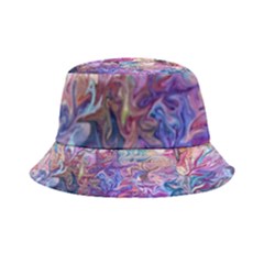 Painted Flames Inside Out Bucket Hat by kaleidomarblingart