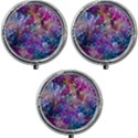 Painted flames Mini Round Pill Box (Pack of 3) View1