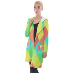 Low Poly Triangles Hooded Pocket Cardigan by danenraven