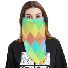 Low Poly Triangles Face Covering Bandana (triangle) by danenraven