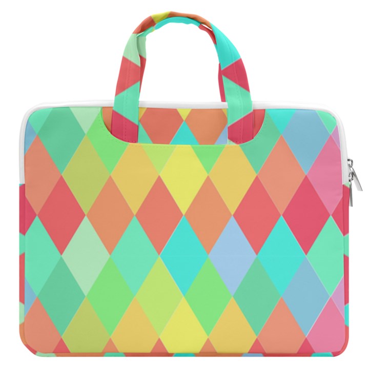 Low Poly Triangles MacBook Pro 16  Double Pocket Laptop Bag 