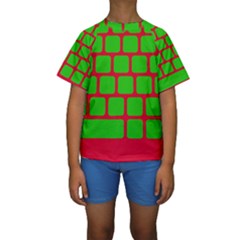 Keyboard Keys Computer Input Pc Kids  Short Sleeve Swimwear by danenraven