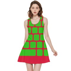 Keyboard Keys Computer Input Pc Inside Out Reversible Sleeveless Dress by danenraven