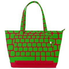 Keyboard Keys Computer Input Pc Back Pocket Shoulder Bag  by danenraven