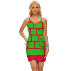 Keyboard Keys Computer Input Pc Wrap Tie Front Dress by danenraven