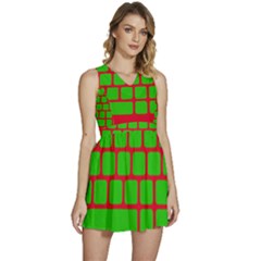 Keyboard Keys Computer Input Pc Sleeveless High Waist Mini Dress by danenraven