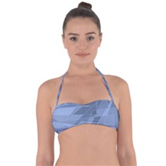 Lines Shapes Pattern Web Creative Halter Bandeau Bikini Top by danenraven