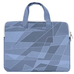 Lines Shapes Pattern Web Creative Macbook Pro 13  Double Pocket Laptop Bag by danenraven