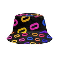 Pattern Background Structure Black Inside Out Bucket Hat by danenraven