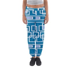 Geometric Rectangle Shape Linear Women s Jogger Sweatpants by danenraven