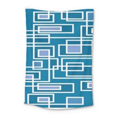 Geometric Rectangle Shape Linear Small Tapestry by danenraven