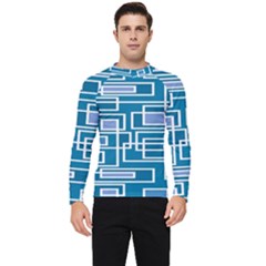 Geometric Rectangle Shape Linear Men s Long Sleeve Rash Guard by danenraven