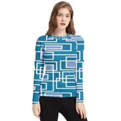 Geometric Rectangle Shape Linear Women s Long Sleeve Rash Guard by danenraven