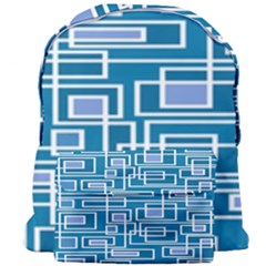 Geometric Rectangle Shape Linear Giant Full Print Backpack