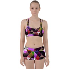 Abstract Geometric Triangles Shapes Perfect Fit Gym Set by danenraven