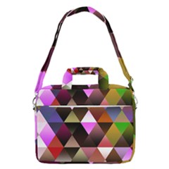 Abstract Geometric Triangles Shapes Macbook Pro 13  Shoulder Laptop Bag  by danenraven