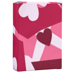 Pink Hearts Pattern Love Shape Playing Cards Single Design (rectangle) With Custom Box by danenraven