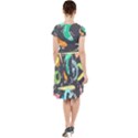 Repetition Seamless Child Sketch Cap Sleeve Midi Dress View2