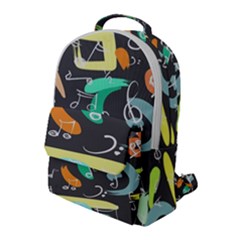 Repetition Seamless Child Sketch Flap Pocket Backpack (large) by danenraven