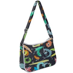 Repetition Seamless Child Sketch Zip Up Shoulder Bag by danenraven