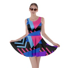 Memphis Pattern Geometric Abstract Skater Dress