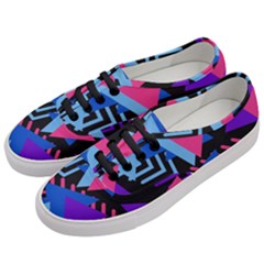 Memphis Pattern Geometric Abstract Women s Classic Low Top Sneakers