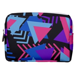 Memphis Pattern Geometric Abstract Make Up Pouch (medium) by danenraven