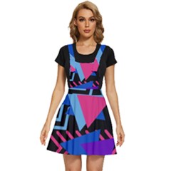 Memphis Pattern Geometric Abstract Apron Dress by danenraven