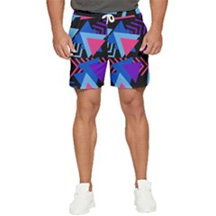 Memphis Pattern Geometric Abstract Men s Runner Shorts by danenraven