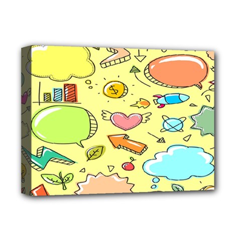 Cute Sketch Child Graphic Funny Deluxe Canvas 16  X 12  (stretched)  by danenraven