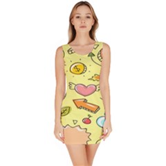 Cute Sketch Child Graphic Funny Bodycon Dress by danenraven