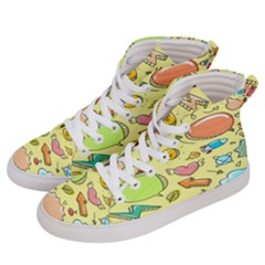 Cute Sketch Child Graphic Funny Men s Hi-top Skate Sneakers by danenraven