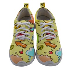 Cute Sketch Child Graphic Funny Women Athletic Shoes by danenraven