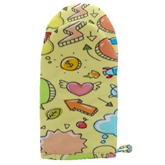 Cute Sketch Child Graphic Funny Microwave Oven Glove by danenraven