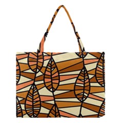 Autumn Leaf Mosaic Seamless Medium Tote Bag by danenraven