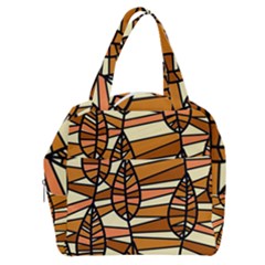 Autumn Leaf Mosaic Seamless Boxy Hand Bag by danenraven