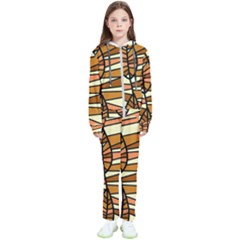 Autumn Leaf Mosaic Seamless Kids  Tracksuit by danenraven