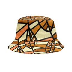 Autumn Leaf Mosaic Seamless Inside Out Bucket Hat by danenraven