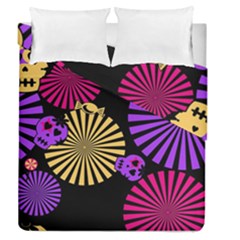 Seamless Halloween Day Of The Dead Duvet Cover Double Side (queen Size) by danenraven