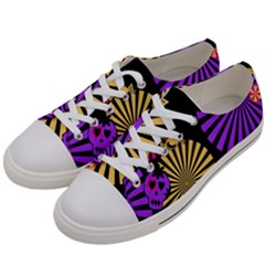 Seamless Halloween Day Of The Dead Women s Low Top Canvas Sneakers by danenraven