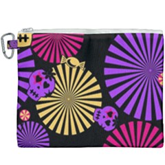 Seamless Halloween Day Of The Dead Canvas Cosmetic Bag (xxxl) by danenraven