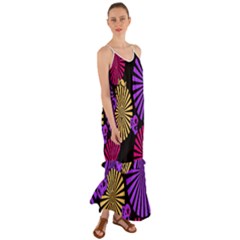 Seamless Halloween Day Of The Dead Cami Maxi Ruffle Chiffon Dress by danenraven