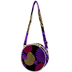 Seamless Halloween Day Of The Dead Crossbody Circle Bag by danenraven