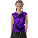 Purple Pattern Background Structure Kids  Raglan Cap Sleeve Tee View1